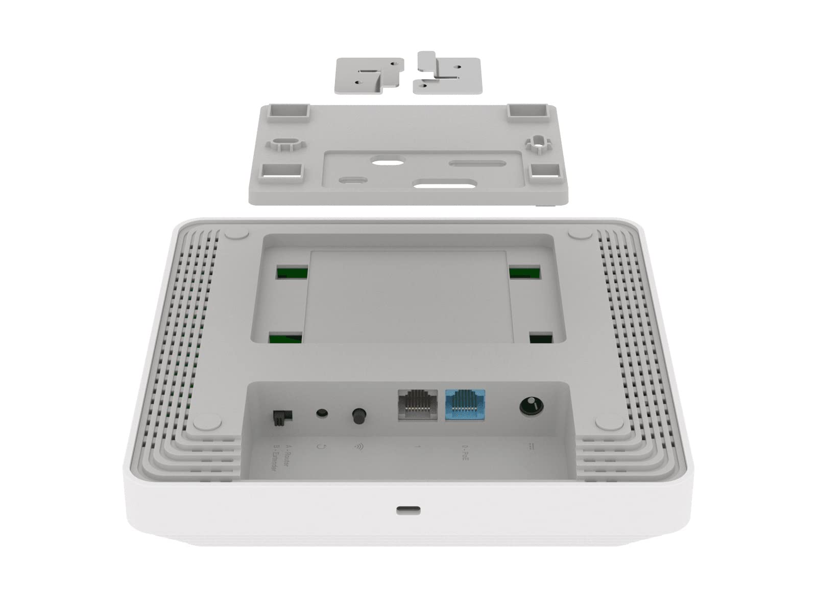 Keenetic Orbiter Pro Router/Amplificador/Punto de Acceso Mesh Wi-Fi 5 AC1300 con conmutador Inteligente de 2 Puertos Gigabit y alimentación a través de Ethernet