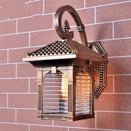 Applique en bronze extérieur et verre, luminaire haut de gamme en aluminium