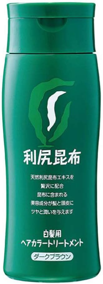 Rishiri Kombu Hair Color Treatment 200g - Dark Brown (Green Tea Set)