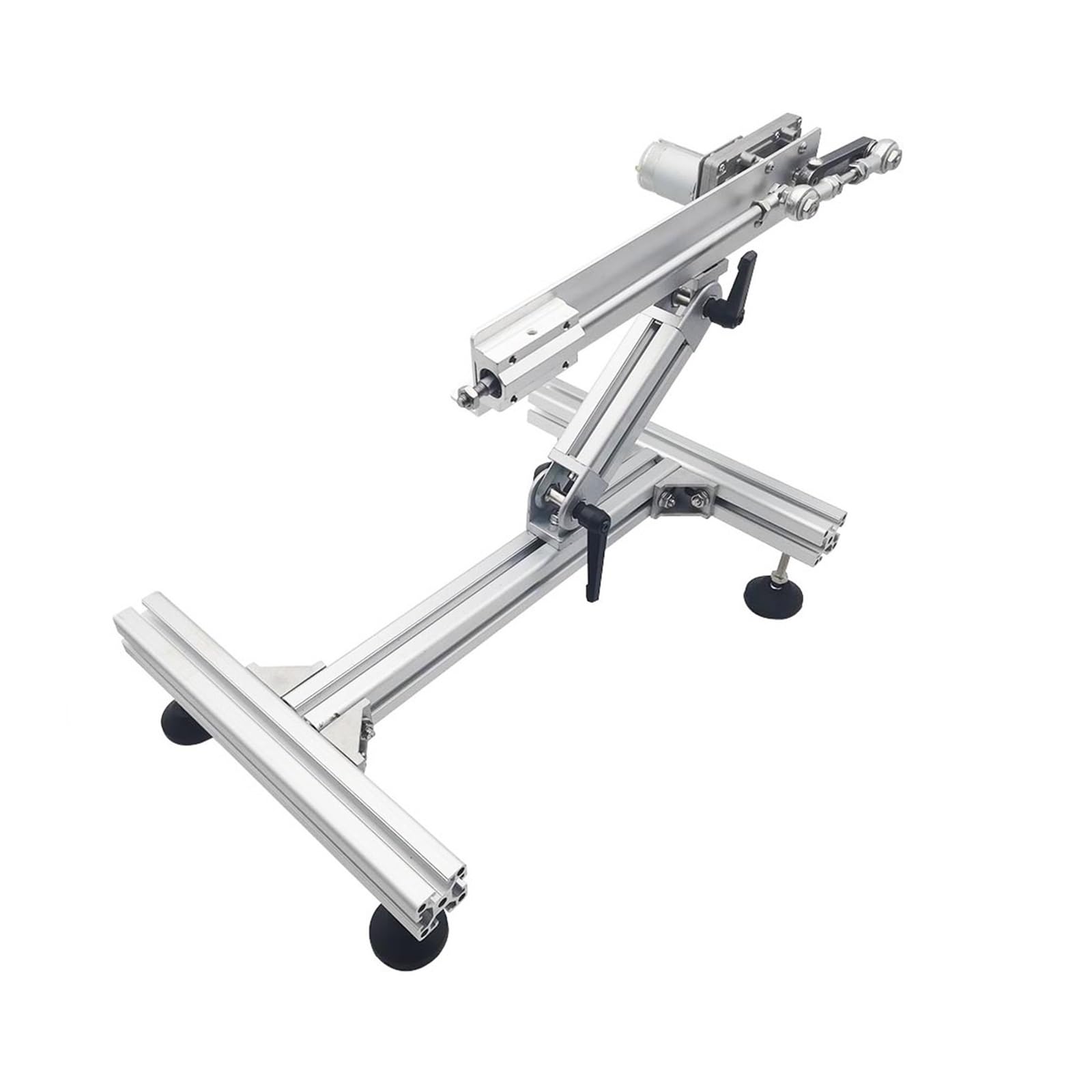 DIY Design Siłownik liniowy o cyklu posuwisto-zwrotnym z metalowymi podstawkami i zasilaczem 2 szt. Złącze końcowe Do użytku domowego(12V80mm95rpm)