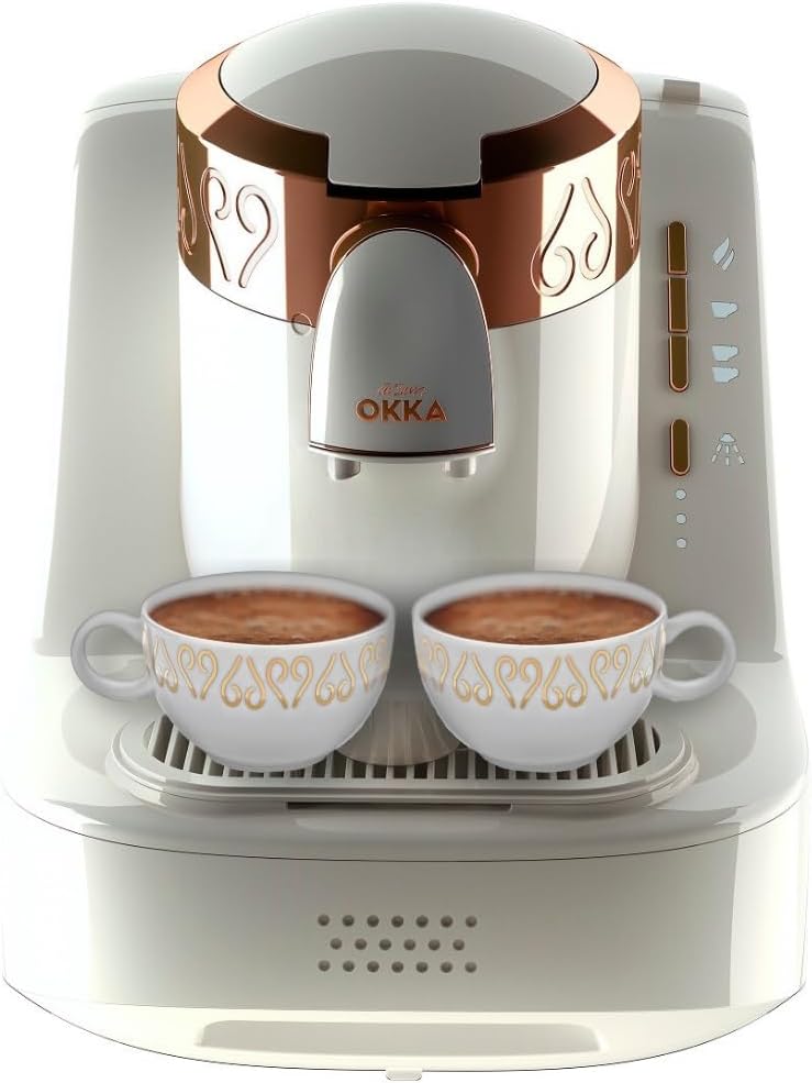 Arzum Okka Ok001 Automatic Turkish / Greek Coffee Machine, 220 - 240 V, Eu Plug White by Arzum