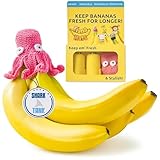 NANA HATS Banana Freshness Preserver, Keep Bananas Fresh Longer, Ideal for Organic Bananas, Innovative Banana Holder for Home Use, Extend Freshness of Your Fruit, AS SEEN ON SHARK TANK, Octopus