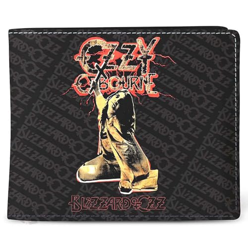 Rocksax OZZY Osborne Wallet-Blizzard of Oz, Accesorio de Viaje-Billetera Plegable Unisex Adulto, Black, Talla única