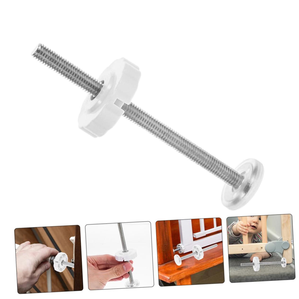 TOYANDONA 5 Ensembles Quincaillerie pour Barrière De Bébé Bariere De Securité Bébé Accessoire De Sécurité pour Bébé Bouton Prises Électriques Pièces De Rechange Porte Bébé Abdos 5 Pièces * 5