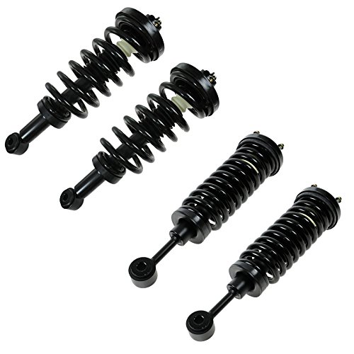 Image of TRQ Front Rear Complete Shock & Spring Struts Mount Set of 4 Kit for Ford Expedition