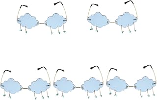5 Pçs Óculos De Chuva De Nuvem Óculos De Sol Femininos Polarizados Óculos De Moda Masculinos Óculos Retrô Óculos De Nuvem Óculos De Discoteca Em Forma De Nuvem Óculos De Sol