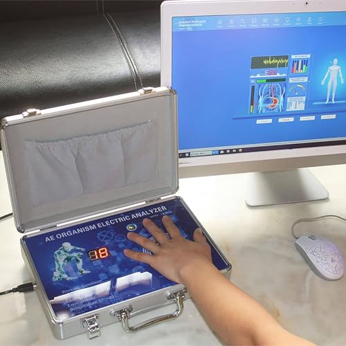 SNBGRYE Analizador De Resonancia MagnéTica (45 Informes), Quantum Home Health Body Tester, Full Body 3D Scanning/Multi-Idioma para El AnáLisis De La Salud De Los Miembros De La Familia, Viajes