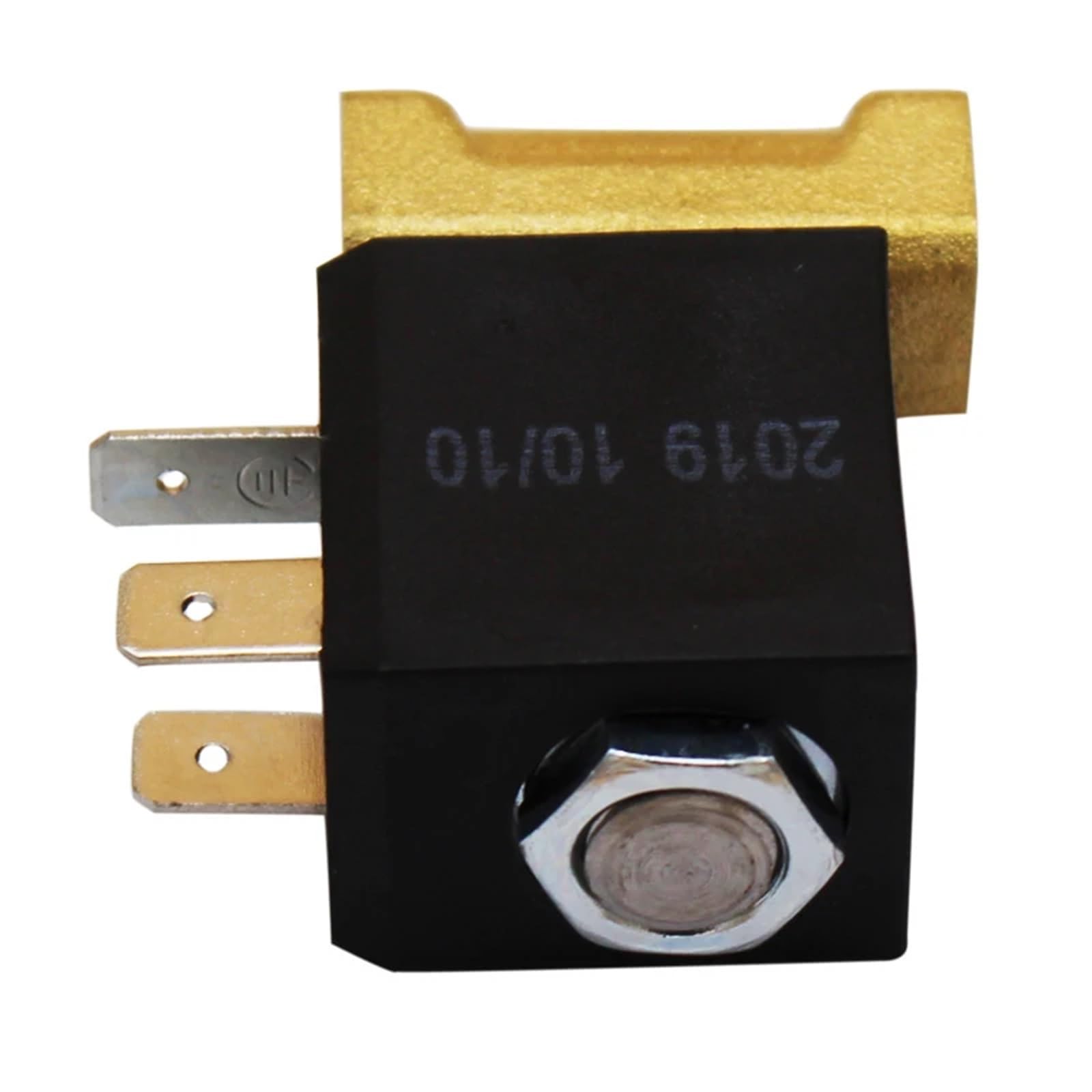 Électrovanne de sécurité électrique à gaz propane AC 220 V normalement fermée G1/8" avec raccords à compression Accessoires d'extérieur for gaz d'air