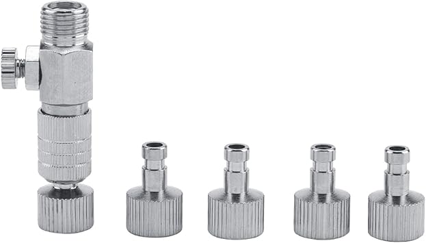 Disconnect Adapter Airbrush Air Horse Quick Connecter Set 1/8 Fittings Part with 4 Fittings
