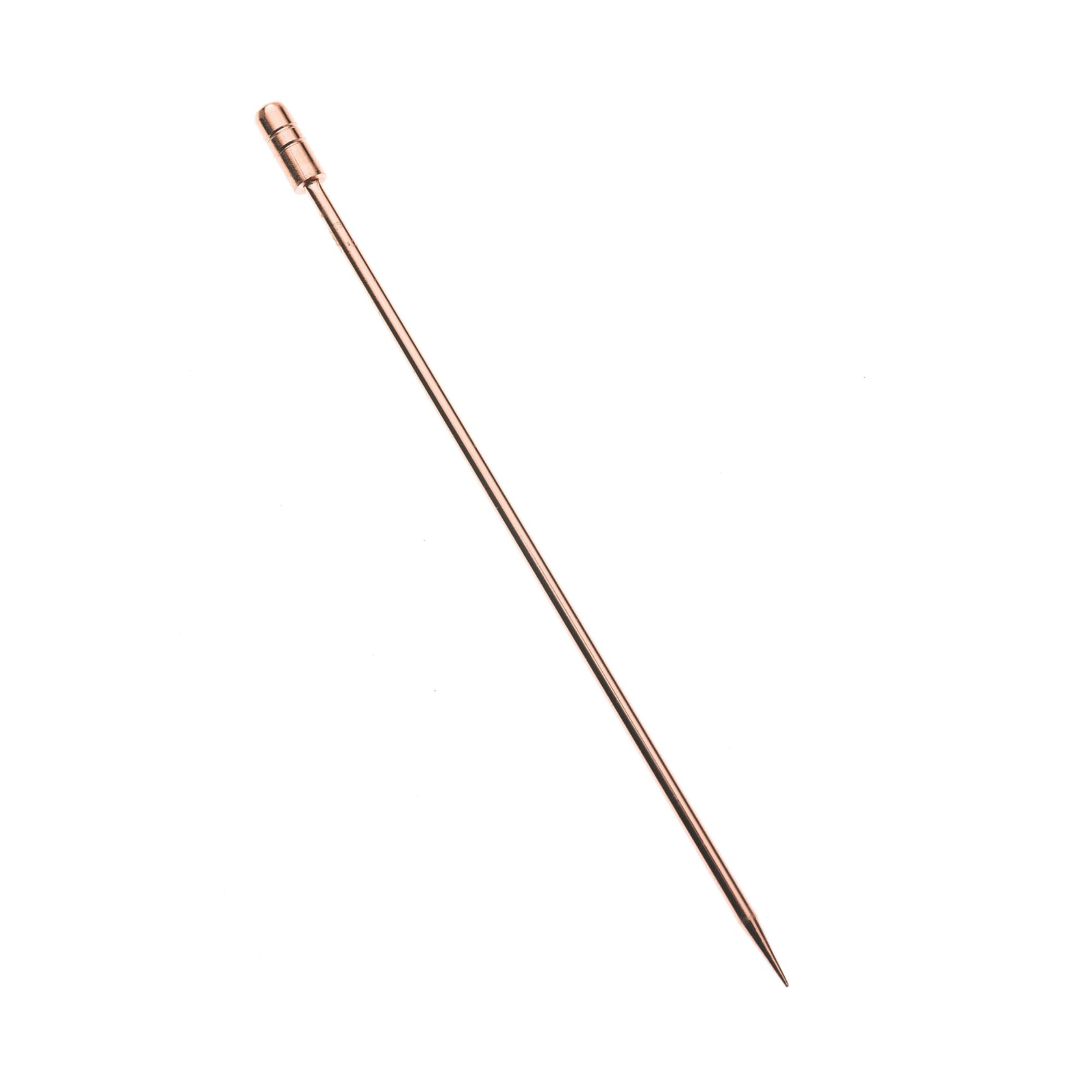 Cocktail Picks, Copper Plated, Set of 12, Stainless Steel, 17.14 x 5.79 x 0.32 cm