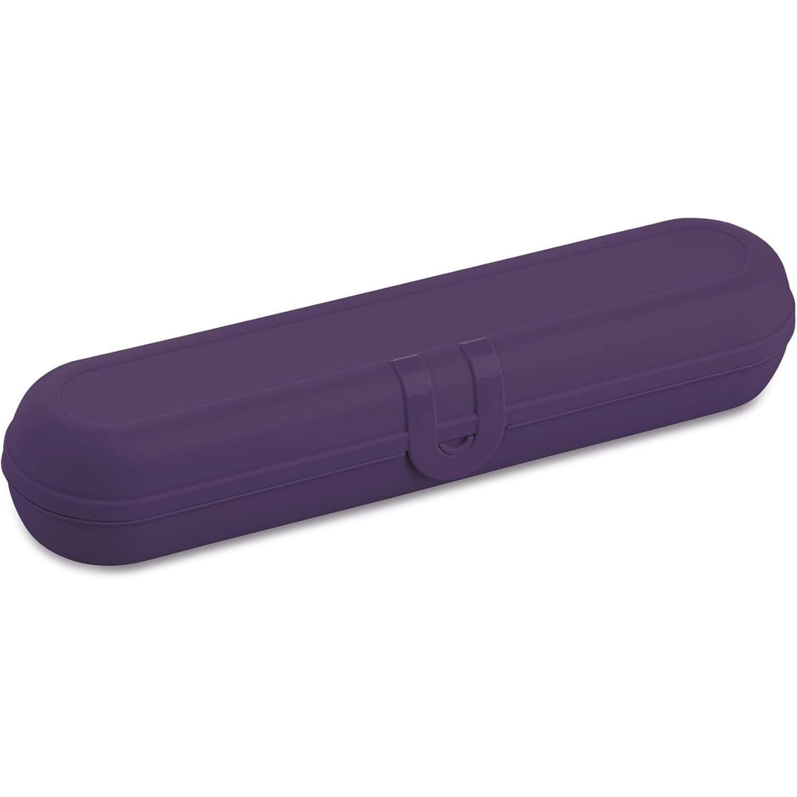 Koziol KLIKK Besteck-Etui ohne Besteck, Besteckbox to go, Outdoor Besteck-Behälter für Camping, Wiederverwendbare Besteck-Verpackung, Bestecktasche, Besteckdose, Strukturviolett
