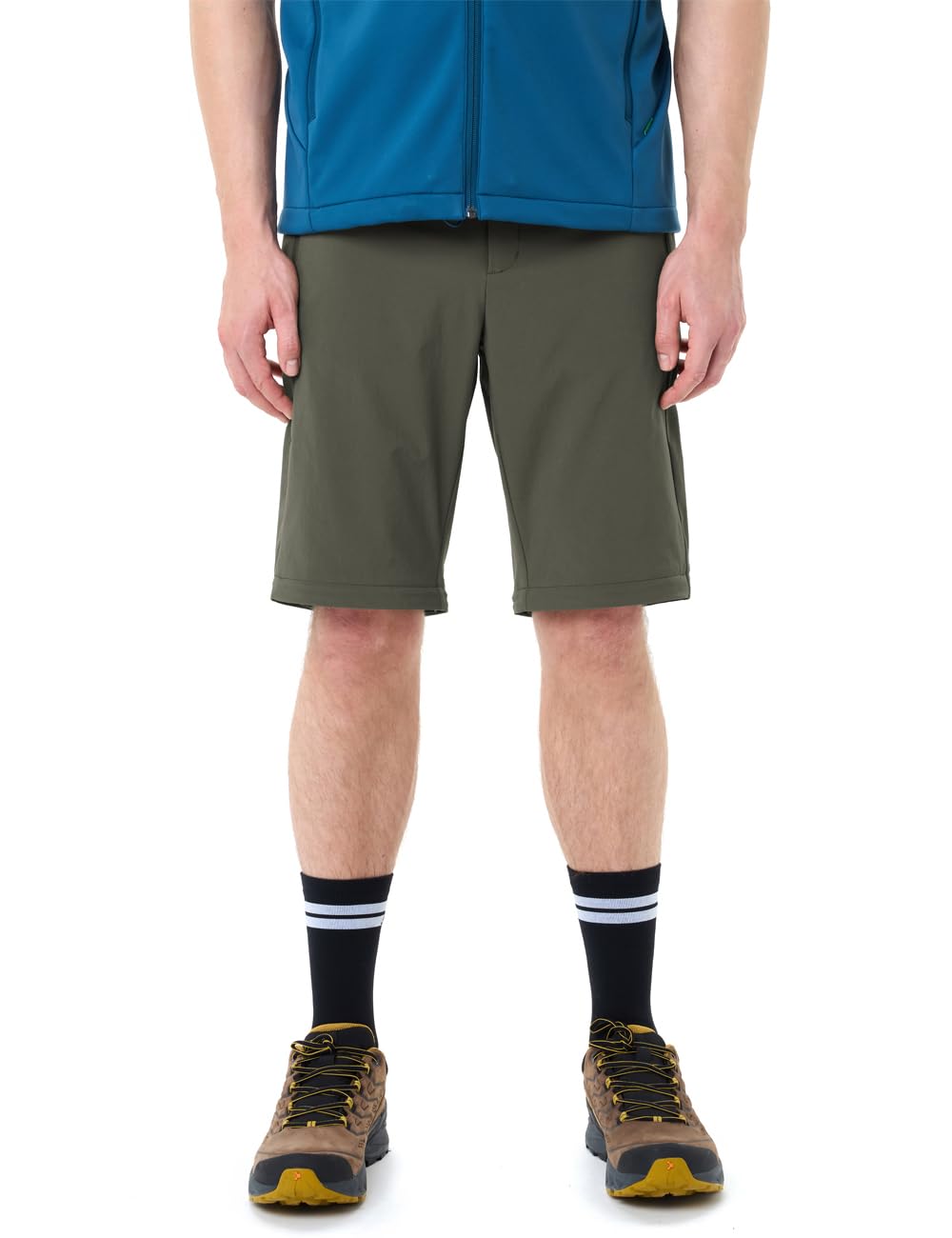 VAUDE Wanderhose Herren Farley Stretch Zip-Off Pants, Khaki Uni, 46 Kurz – Ansicht 7