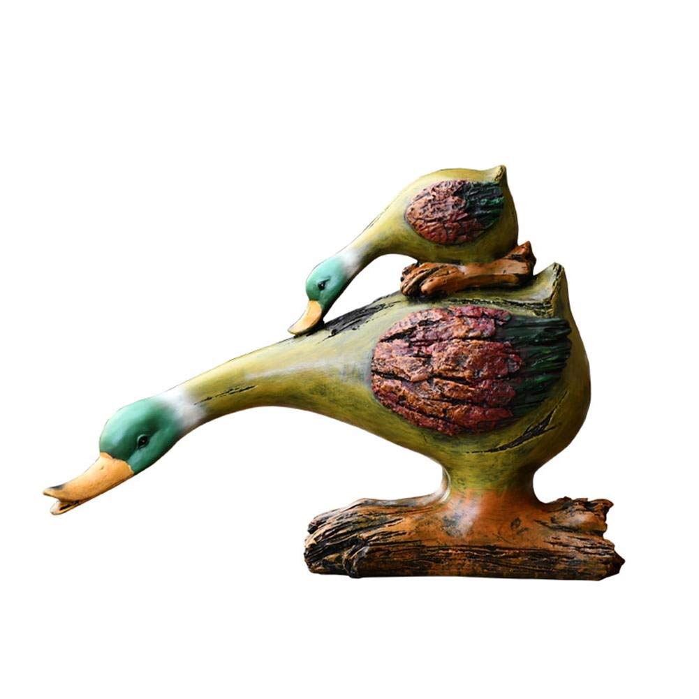 Sculpture de jardin canard en résine idéale pour sublimer un bassin extérieur