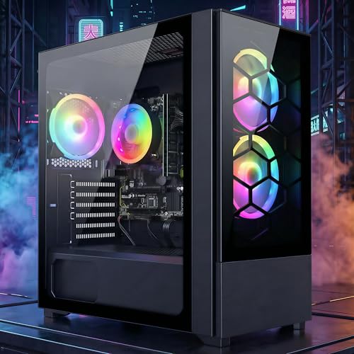 STGsivir PC Gamer Fixe,Ordinateur Gaming,Core i7 8th up to 4.1 Ghz,32Go DDR4,1To SSD,WiFi 6,BT 5.2,Ventilateur RGB x3,Windows11 Pro – Image 6