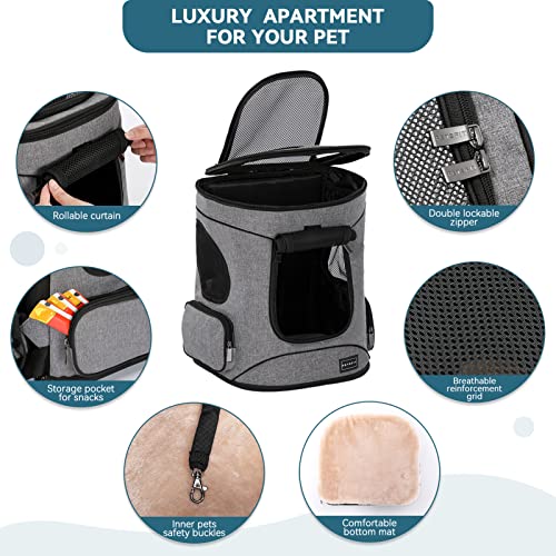 Petsfit Pet Carrier Backpack Easy-Fit Pet Travel Backpack Carrier For Hiking Walking Cycling Suitable For Small Medium Dogs Cats And Rabbits Up To 22 Pounds #TOP3