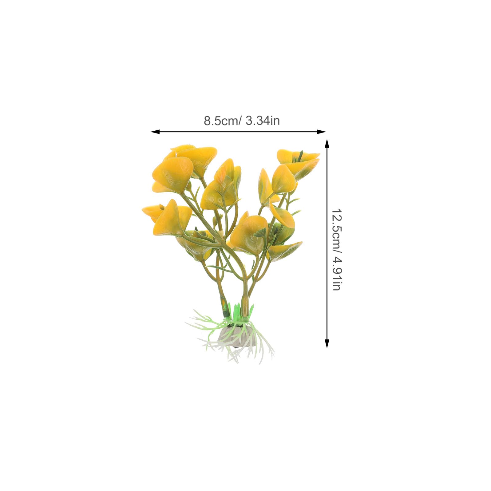 SEWACC Künstliche Aquarienpflanzen aus Kunststoff 50 Stück Realistische Wasserpflanzen Simulation für Süßwasser und Tisch Aquarien Langlebige Aquarium Dekoration