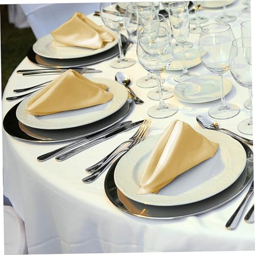 Servilletas de satén suaves de 43 x 43 cm para bodas y restaurantes 4