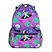 Backpack for Girl, Cute Astronauts and Alien in Space School Bookbag for Kids Elementary 3rd 4th 5th Grade