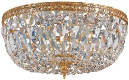 Bohemian Crystal Crystal Basket Crystal Type/Finish: Majestic Wood Polished/Olde Brass
