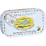 Bela - Olhao Sardines in Olive Oil - 4.25 oz - Case of 12 - Gluten Free - Good Source of Calcium and Omega-3