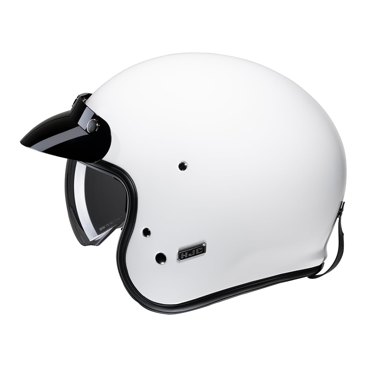 HJC V31 Solid Retro Jet kask (biały, XL (60/61))