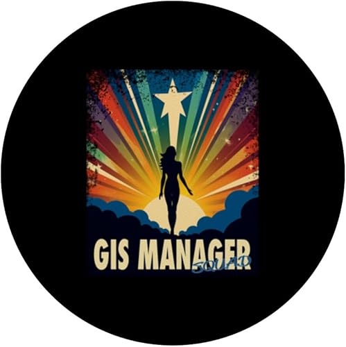 Miniatura 3 de GIS Manager Funny Female Hero Job Women PopSockets Standard PopGrip