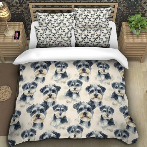 Housse de couette Père Noël 200x200 microfibre avec parure de lit enfant double - 5