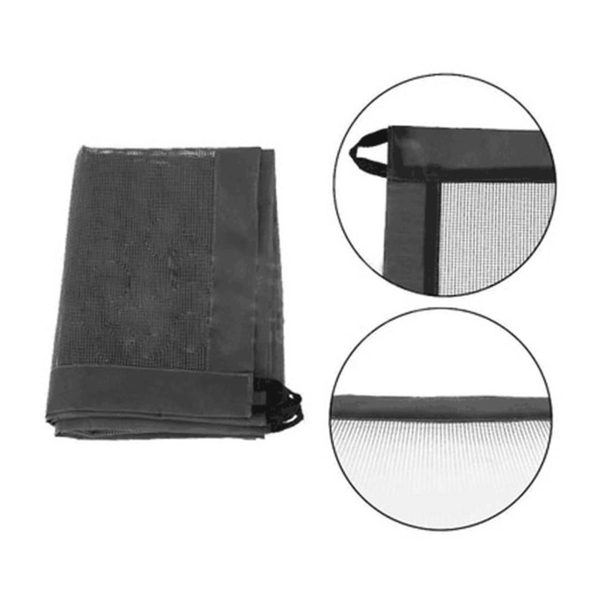 Yardwe Pet Gate for Dogs Portable Mesh Safety Barrier Pet Fence for Home Use Easy Install Includes Mesh Panel Pipes Hooks