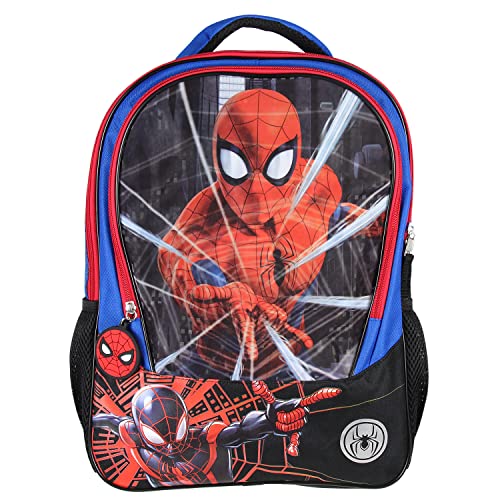 Marvel Spiderman And Miles Morales Light-Up Web Slinger 16" Travel Backpack Book Bag #TOP4