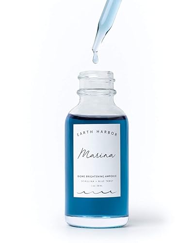 Miniatura 2 de Earth Harbor Ampolla iluminadora MARINA Biome - Ilumina y equilibra | Blue Tansy + Spirulina + Squalane | 1 fl oz