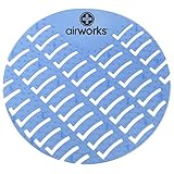 Hospeco Airworks AWUS001-BX Light Blue Eucalyptus Urinal Screen (Box of 10)