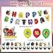 HESHS 50 Pcs An-gry Bird Party Decorations, Cartoon Bird Party supplies, Including Birthday Banner, Cake ＆Cupcake Toppers, Balloons, Suitable for Boys Girls Children Theme Birthday Party Decorations