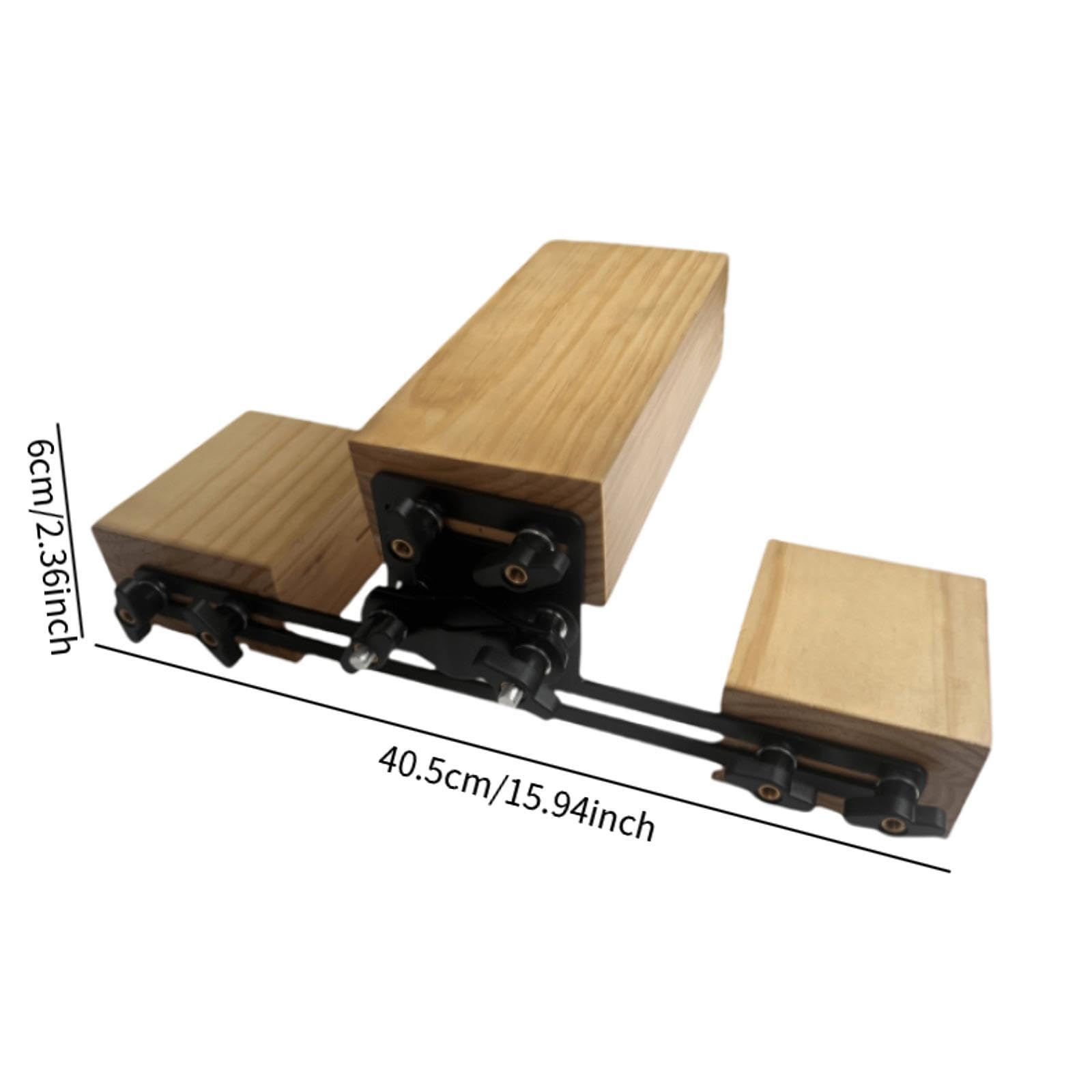 Staffa di montaggio regolabile per strumenti a percussione, set di blocchi di campanaccio in legno, supporto a percussione ad alto passo per principianti e professionisti