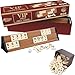 Produktbild Star Premium VIP Okey Holz Wooden Rummy Set mit Melamin Steine AHSAP Okey TAKIMI