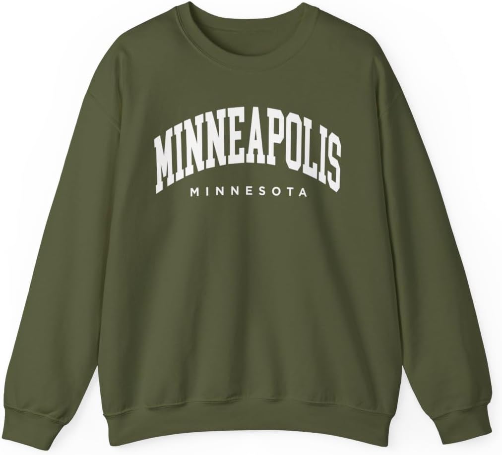 Minneapolis Minnesota Adult Unisex Crewneck Sweatshirt
