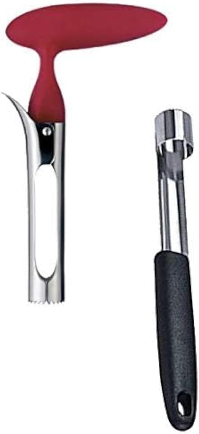 COMBO PACK - Apple Corer, Pineapple Slicer, Pear Pepper Poker, Herb Kale Stripper, Kiwi Tool, Citrus Orange Peeler SUPER SLICER Juicer Prepping PACK by Bright Kitchen
