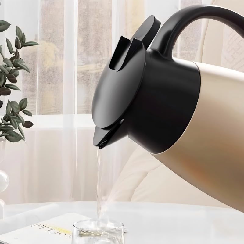 2 Litre Insulated Vacuum Jug Stainless Steel Coffee Tea Carafe Double Walled Insulated Jug Hot & Cold Drinks Vacuum Pot, Rose Gold - Image 3
