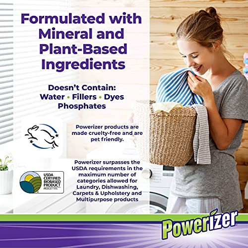 Powerizer Complete Laundry Powder Detergent & Multipurpose Cleaner | 6.5 Lb Detergent Powder (Pack Of 4) | 294 Scoops Per Pack | Effective And Safe Concentrated Laundry Soap & Dishwasher Detergent Powder #TOP5