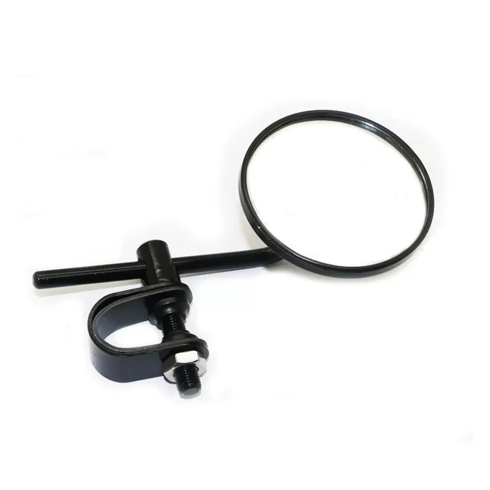 retrovisori moto Per Specchietti Motociclette Pinza Universale Scooter Strada Bici Sportive Stile Rotondo Piccolo(Black)