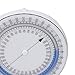 Inclinometer, Bubble Good Sealing Non Leak Clean Physical Therapy Inclinometer 0 to 360 Degree Measurement for Range of Motion Measurement (Blue)
