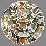 Forest Stickers 50 Pcs Waterproof Funny Nature Tree Sticker for Laptop Skateboard Luggage Bicycle Scrapbook Water Bottle Cars Computer,Vinyl Trendy Outdoor Plant Decals for Teens Adults Boys