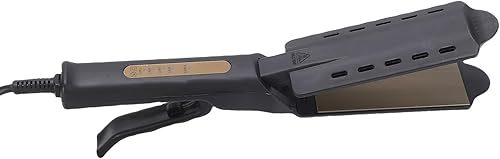 Miniatura 9 de ZJchao Plancha plana extra ancha para alisar y rizar el cabello, herramienta de peinado de calentamiento rápido con 4 ajustes de temperatura para