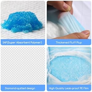 Nobleza Puppy Pads Extra Large 28×34 Super Absorbent Pee Pads for Dogs Leakproof 5layer Pet Training Pads with Quickdry Surface for Potty Training 40 Count  Cucciolini Doodles Nobleza puppy pads extra large 28×34 super absorbent pee pads for dogs leak proof 5 layer pet training pads with quick dry surface for potty training 40 count   cucciolini doodles