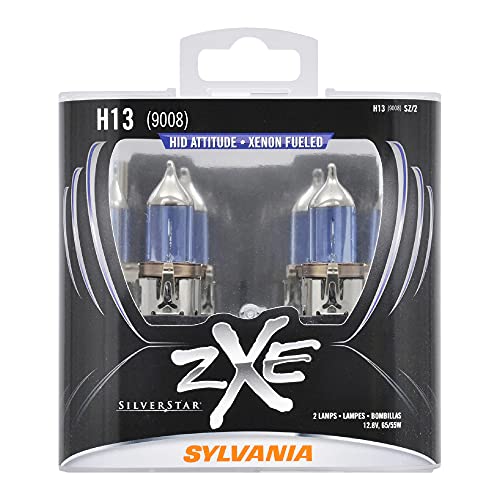 SYLVANIA H13SZ.PB2 SilverStar zXe High Performance Halogen Headlight Bulb, (Contains 2 Bulbs)