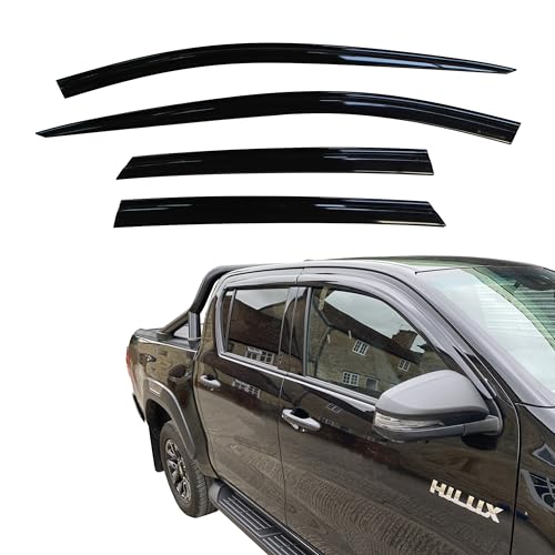 Deflectores Toyota Hilux para evitar vaho y ruido de viento en cabina