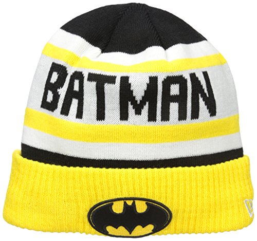 Bonnet Batman New Era Biggest Fan 2.0 à revers noir et jaune pour adulte