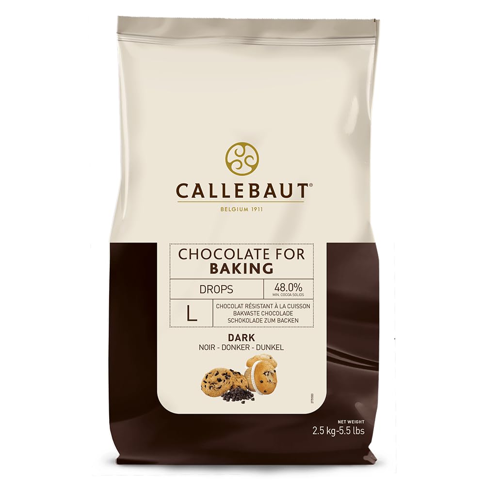 Callebaut - Gocce di Cioccolato Fondente per la Cottura da Forno 2,5kg