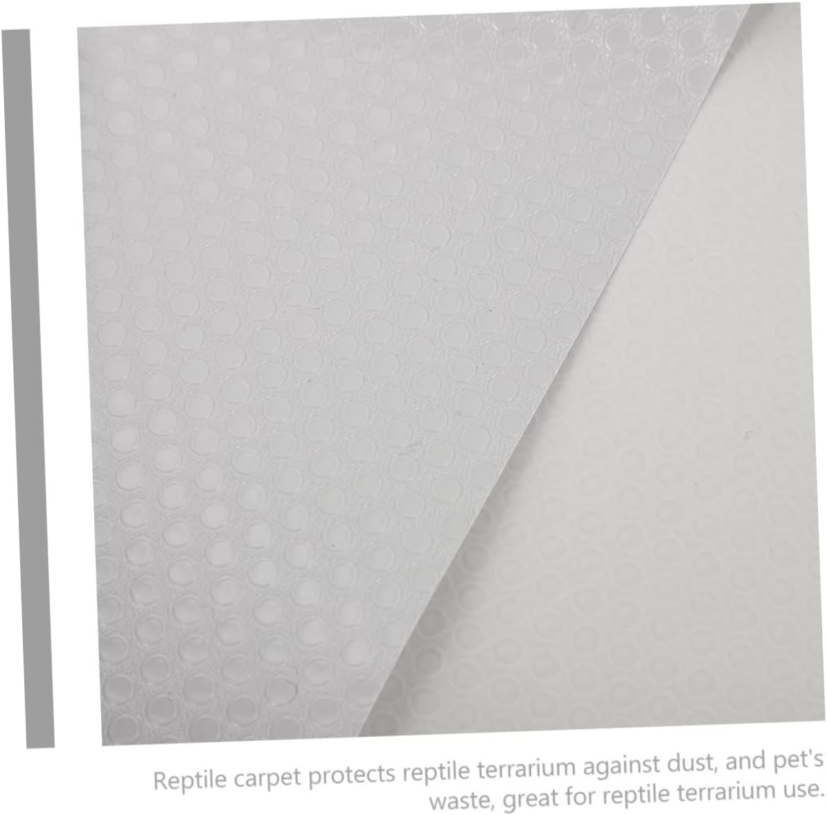 ibasenice Eva Reptile Carpet for Terrarium Bedding Mat for Leopard Lizard Snake Tortoise Soft Easy to Clean Gray Reptile Liner