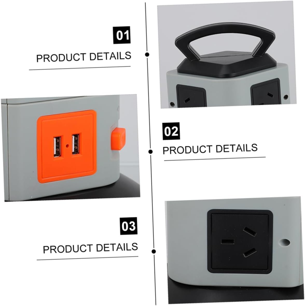 Multipresa con Protezione da Sovratensione, Dotata di 15 Prese E 2 Porte USB, Design Robusto per Dispositivi Elettronici Ed Elettrodomestici - Ideale per Casa, Ufficio E Gaming.