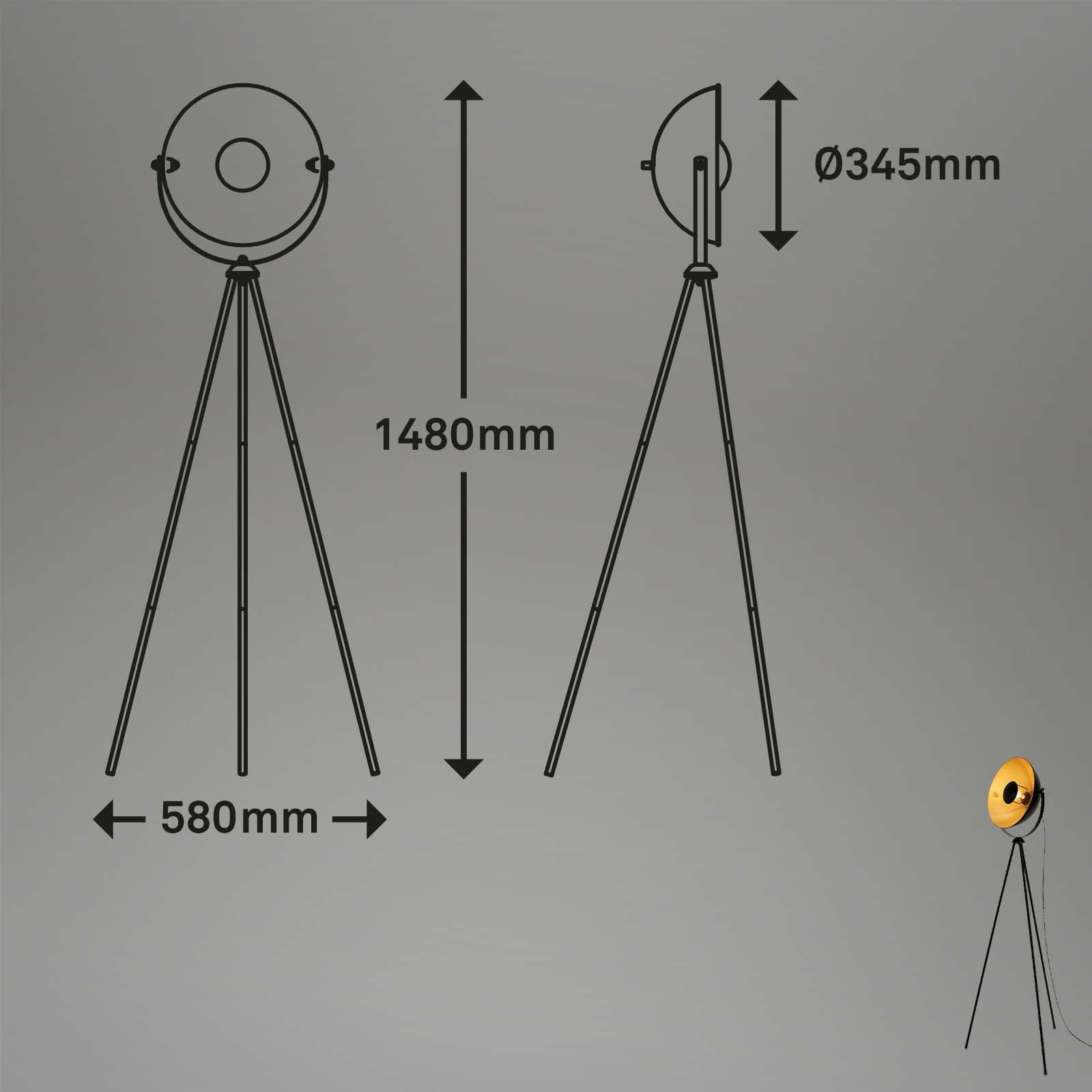 Lampada Da Terra Moderna 3 Luci In Cristallo E Vetro, Cromata, Con Interruttore A Pedale, Per Soggiorno E Ufficio - 5